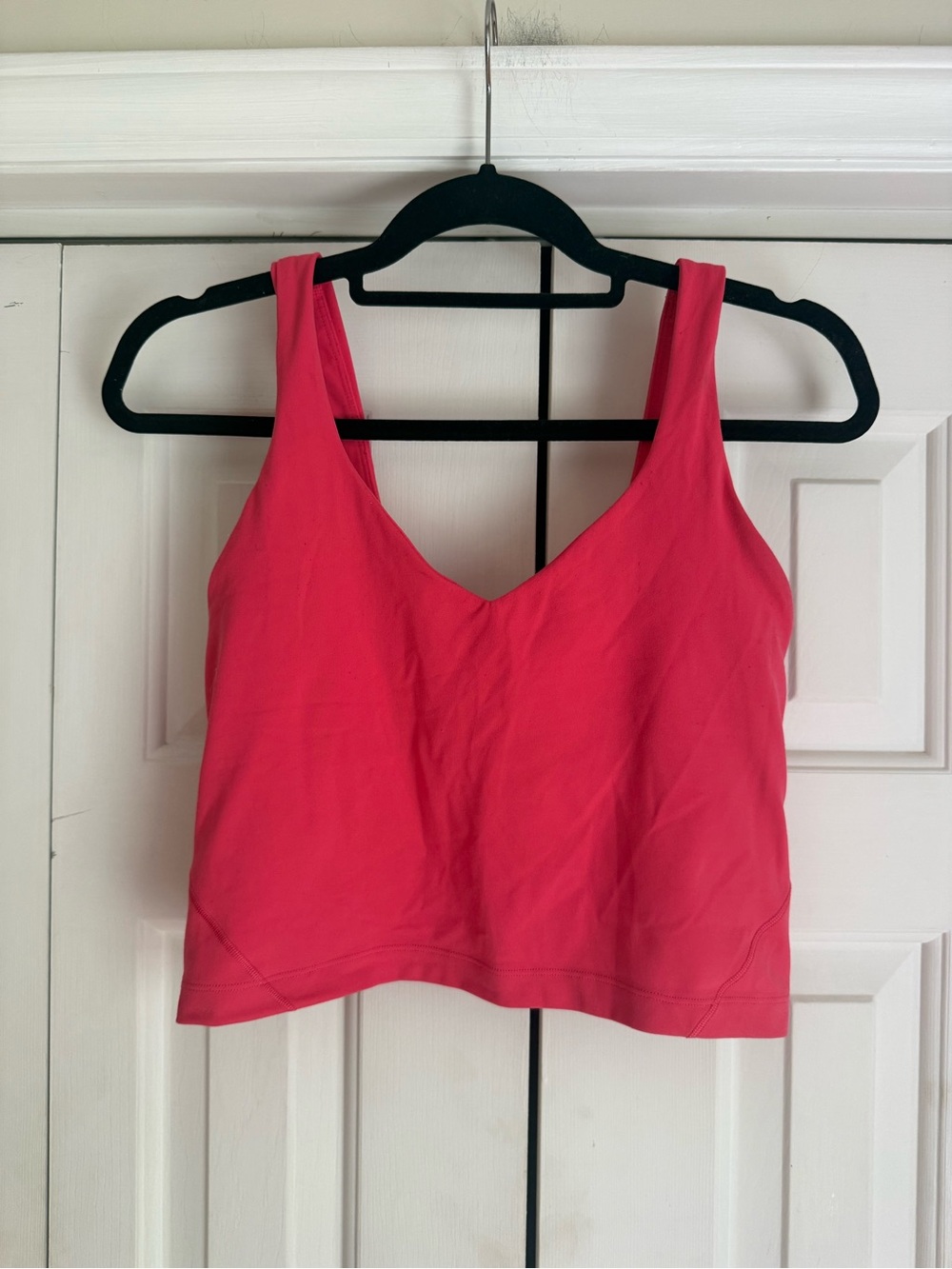 Lululemon Women’s Align Tank Cropped  Lipgloss Pink Coral Activewear Size 8